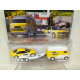 BMW E46 M3 + RALLY HAULER TEAM TRANSPORT 1:64 HOT WHEELS PREMIUM