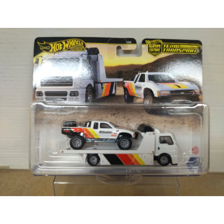TOYOTA OFF-ROAD TRUCK + FLEET STREET TEAM TRANSPORT 1:64 HOT WHEELS PREMIUM