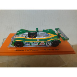 COURAGE C60 PEUGEOT 2001 24 H LE MANS 1:43 SPARK SCCG09