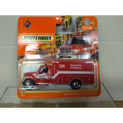 INTERNATIONAL TERRASTAR AMBULANCE FIRE BOEING 1:64 MATCHBOX