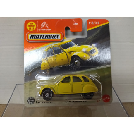 CITROEN 2CV 1970 YELLOW 1:64 MATCHBOX