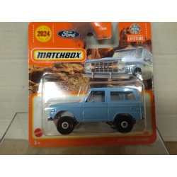 FORD BRONCO 1970 BLUE LIGHT 1:64 MATCHBOX