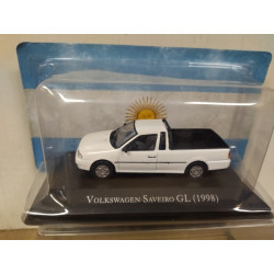 VOLKSWAGEN SAVEIRO GL 1998 PICKUP WHITE ARGENTINA 1:43 SALVAT IXO