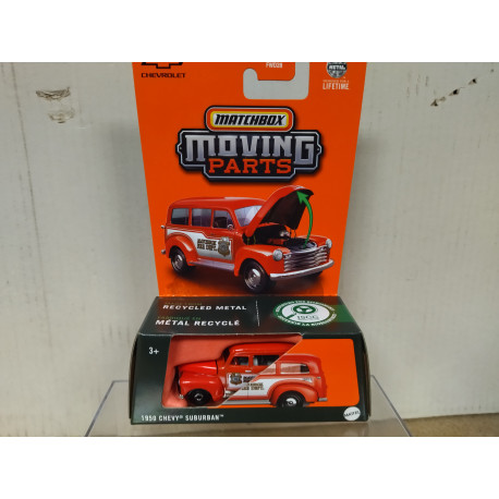 CHEVROLET SUBURBAN 1950 FIRE MOVING PARTS 1:64 MATCHBOX