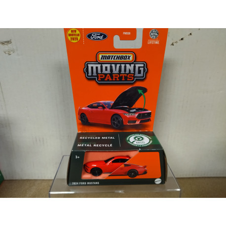 FORD MUSTANG 2024 RED MOVING PARTS 1:64 MATCHBOX