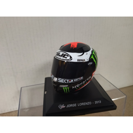 CASCO/HELMET JORGE LORENZO 2013 MOTO GP 1:5 SPARK ALTAYA