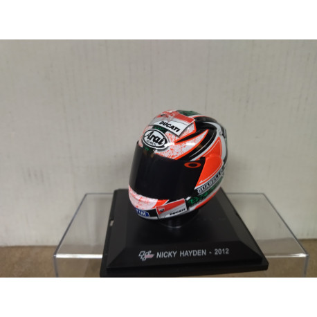 CASCO/HELMET NICKY HAYDEN 2012 MOTO GP 1:5 SPARK ALTAYA