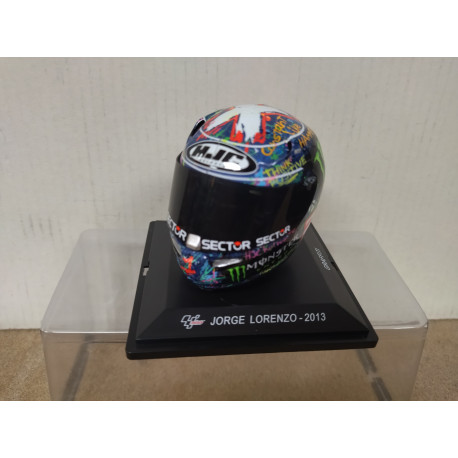 CASCO/HELMET JORGE LORENZO 2013 MOTO GP 1:5 SPARK ALTAYA