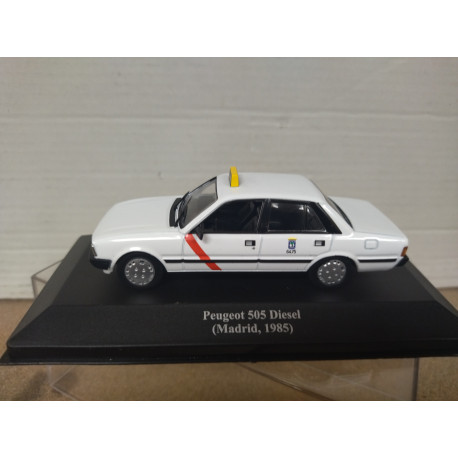 PEUGEOT 505 1985 DIESEL TAXI MADRID 1:43 ALTAYA IXO