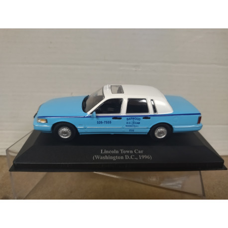 LINCOLN TOWN CAR 1996 TAXI WASHINGTON DC USA 1:43 ALTAYA IXO