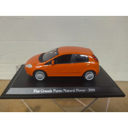 FIAT GRANDE PUNTO 2008 NATURAL POWER ORANGE 1:43 NOREV HACHETTE