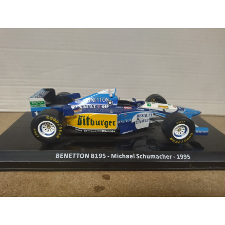 BENETTON B195 MICHAEL SCHUMACHER 1995 FORMULA F1 1:24 SALVAT IXO