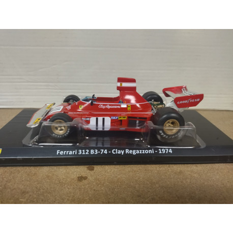 FERRARI 312 B3 1974 CLAY REGAZZONI FORMULA F1 1:24 SALVAT IXO