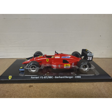 FERRARI 87/88-C F1 1988 GERHARD BERGER FORMULA F1 1:24 SALVAT IXO