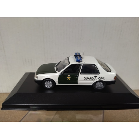 PEUGEOT 309 1991 GL PROFIL TRAFICO GUARDIA CIVIL 1:43 ALTAYA IXO BOX NO ORIGINAL