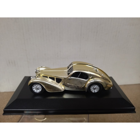 BUGATTI 57 SC 1938 ATLANTIC CHROME/SILVER 1:43 ALTAYA IXO BOX NO ORIGINAL