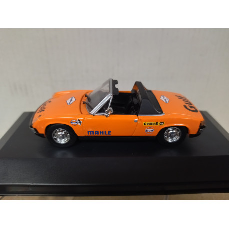 VOLKSWAGEN PORSCHE 914 1969 ORANGE (DECALS) 1:43 SOLIDO 1823 BOX NO ORIGINAL