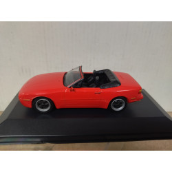 PORSCHE 944 1989 S CABRIO RED 1:43 HIGH-SPEED BOX NO ORIGINAL