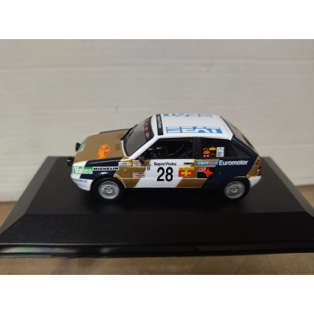 SEAT IBIZA 1986 1.5 GLX Gr.B RALLY CATALUÑA J.L.GRAÑA 1:43 ALTAYA IXO BOX NO ORIGINAL