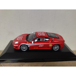 FERRARI F430 CHALLENGE RED 1:43 SALVAT IXO BOX NO ORIGINAL