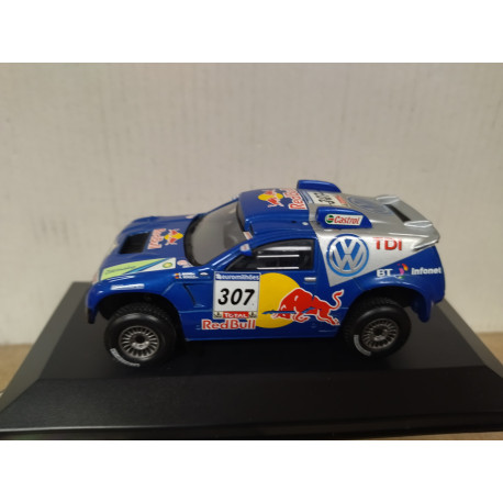 VOLKSWAGEN TOUAREG 2006 RALLY LISBOA DAKAR SAINZ 1:43 ALTAYA IXO BOX NO ORIGINAL