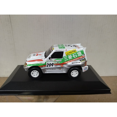 MITSUBISHI PAJERO 1998 EVO RALLY DAKAR SHINOZUKA 1:43 DelPRADO BOX NO ORIGINAL