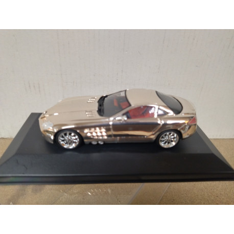 MERCEDES-BENZ C199 SLR CHROME/SILVER 1:43 ALTAYA IXO BOX NO ORIGINAL
