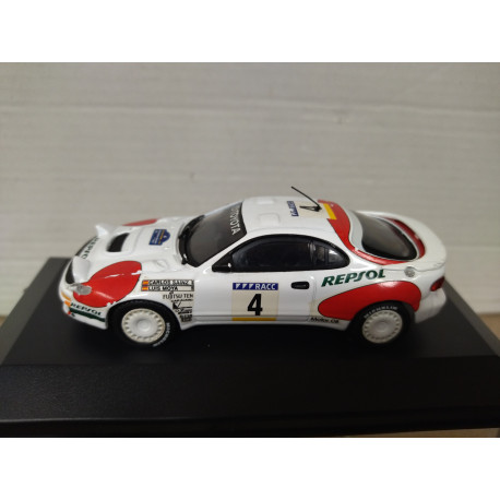 TOYOTA CELICA TURBO 4WD 1992 RALLY CATALUÑA SAINZ 1:43 ALTAYA IXO BOX NO ORIGINAL