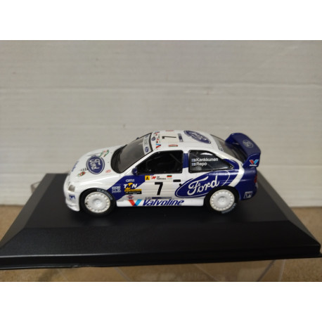 FORD ESCORT WRC 1998 RALLY PORTUGAL KANKKUNEN 1:43 ALTAYA IXO BOX NO ORIGINAL