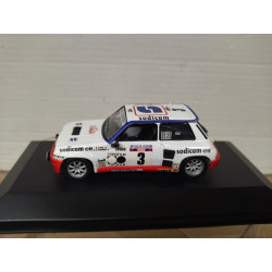 RENAULT 5 TURBO 1982 RALLY TOUR CORSE THERIER 1:43 DEFECT/NO RETRO BOX NO ORIGINAL