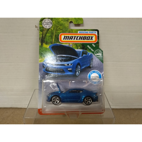 CHEVROLET CAMARO 2016 BLUE MOVING PARTS 1:64 MATCHBOX