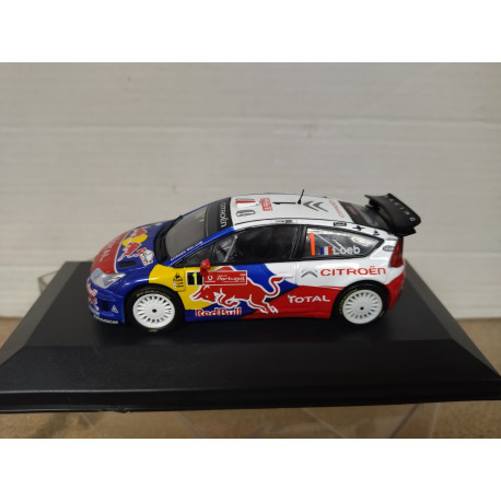 CITROEN C4 WRC 2009 RALLY PORTUGAL LOEB 1:43 ALTAYA IXO BOX NO ORIGINAL