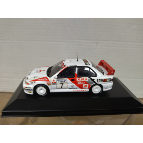 MITSUBISHI LANCER EVO III 1996 RALLY 1000 LAKES MAKINEN 1:43 ALTAYA BOX NO ORIGINAL