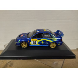 SUBARU IMPREZA WRC 2002 RALLY MONTE CARLO MAKINEN 1:43 ALTAYA IXO BOX NO ORIGINAL