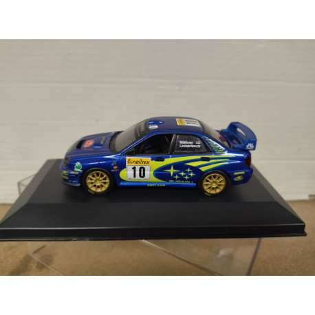 SUBARU IMPREZA WRC 2002 RALLY MONTE CARLO MAKINEN 1:43 ALTAYA IXO BOX NO ORIGINAL