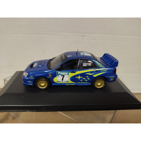 SUBARU IMPREZA WRC 2003 RALLY NEW ZEALAND SOLBERG 1:43 ALTAYA IXO BOX NO ORIGINAL