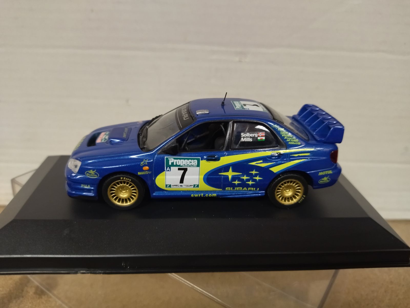 SUBARU IMPREZA WRC 2003 RALLY NEW ZEALAND SOLBERG 1:43 ALTAYA IXO