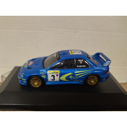 SUBARU IMPREZA WRC 2000 RALLY MONTE CARLO BURNS 1:43 ALTAYA IXO BOX NO ORIGINAL