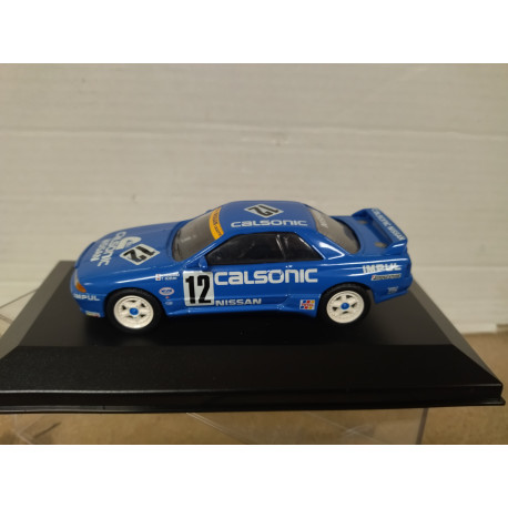 NISSAN SKYLINE 1990 GT-R R32 CALSONIC 1:43 DelPRADO BOX NO ORIGINAL