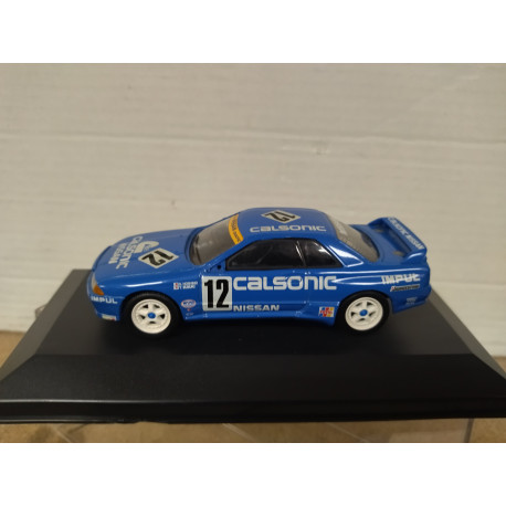 NISSAN SKYLINE 1990 GT-R R32 CALSONIC 1:43 DelPRADO BOX NO ORIGINAL DEFECT/NO RETRO