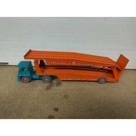 GUY WARRIOR CAR TRANSPORTER BLUE 1:73/apx 1:64 MATCHBOX K-8 KING SIZE NO BOX