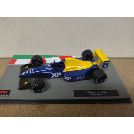 TYRRELL 018 1989 FORMULA F1 JEAN ALESI 1:43 SALVAT IXO