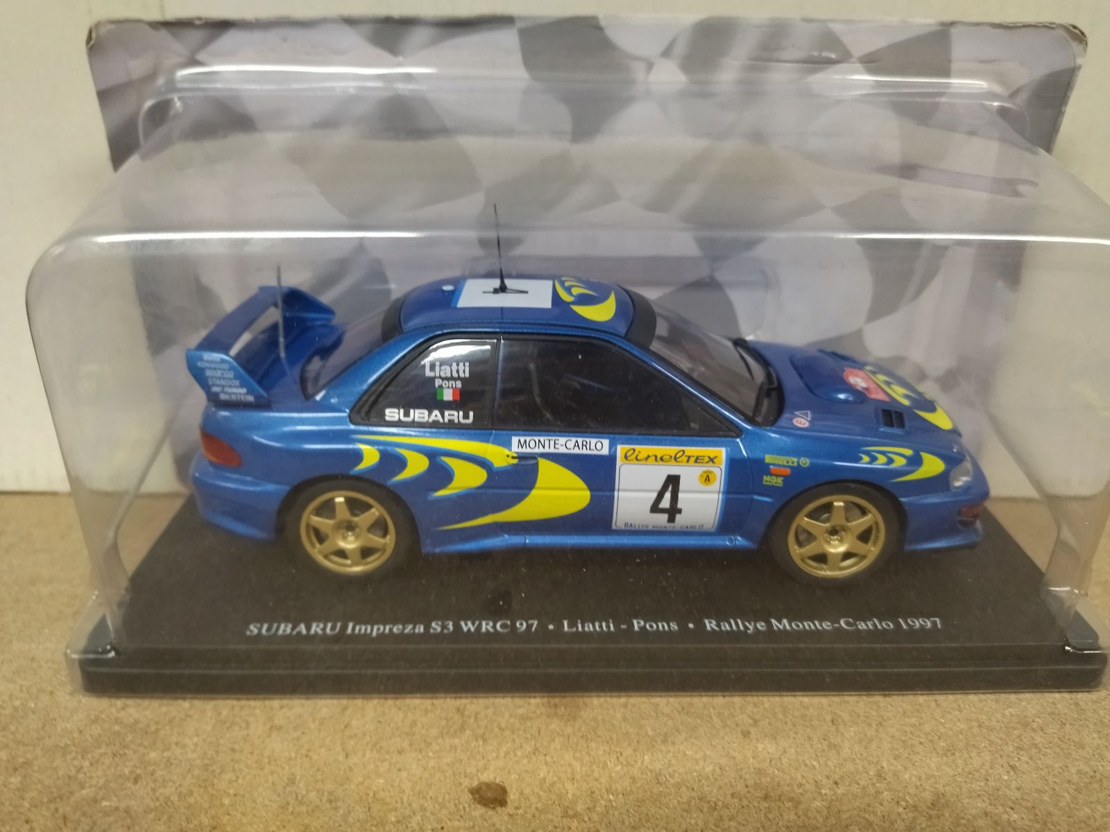 SUBARU IMPREZA S3 WRC97 1997 RALLY MONTE CARLO LIATTI 1:24 SALVAT