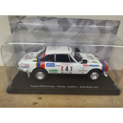 PEUGEOT 504 V6 COUPE 1978 RALLY SAFARI LEFEBVRE 1:24 SALVAT IXO