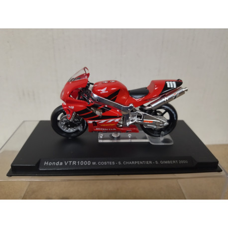 HONDA VTR 1000 2000 24 H LE MANS COSTES-CHARPENTIER-GIMBERT MOTO 1:24 ALTAYA IXO