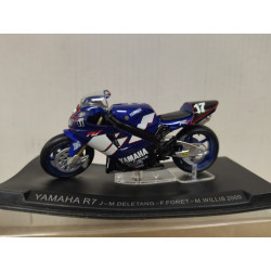 YAMAHA R7 2000 24 H LE MANS BIKE/MOTO 1:24 ALTAYA IXO defect/peana doblada