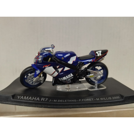 YAMAHA R7 2000 24 H LE MANS BIKE/MOTO 1:24 ALTAYA IXO defect/peana doblada