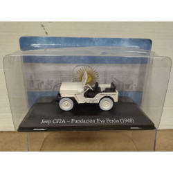 JEEP CJ-2A 1948 FUNDACION EVA PERON ARGENTINA 1:43 SALVAT IXO