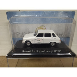 RENAULT 6 1971 CENTRO GALLEGO SANITARIO ARGENTINA 1:43 SALVAT IXO