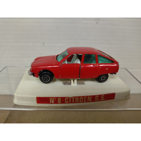 CITROEN GS ROJO 1:64 GUISVAL n8 VINTAGE ORIGINAL/V FOTOS/URNA ROTA